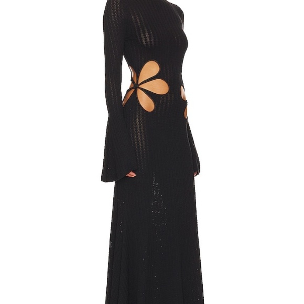 Sau Lee Black Cutout Dress